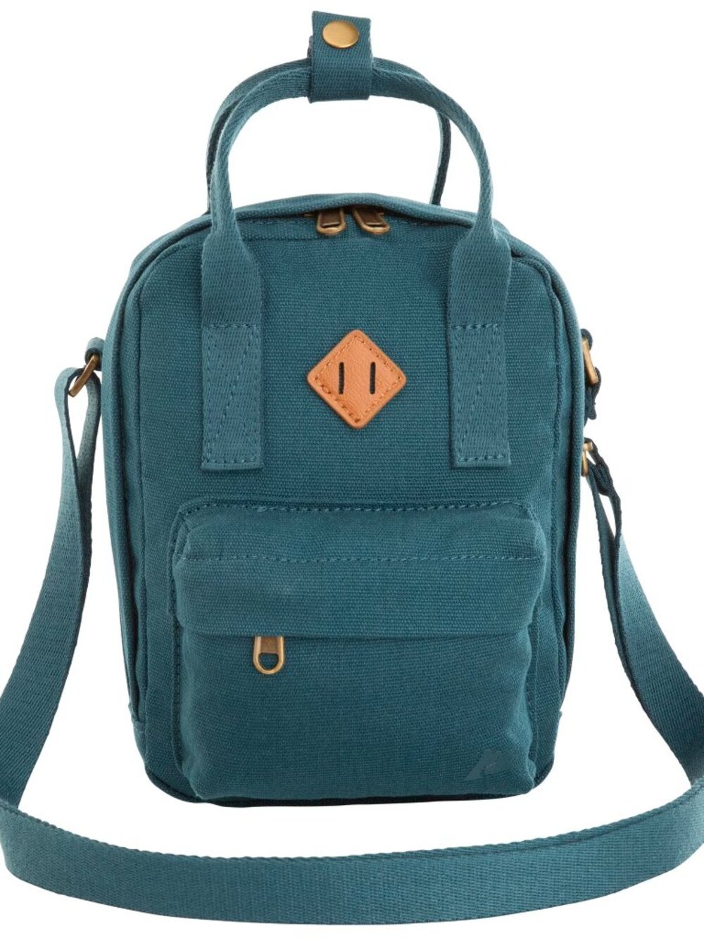 Women's Dual Carry Polyester Crossbody Bag, Teal